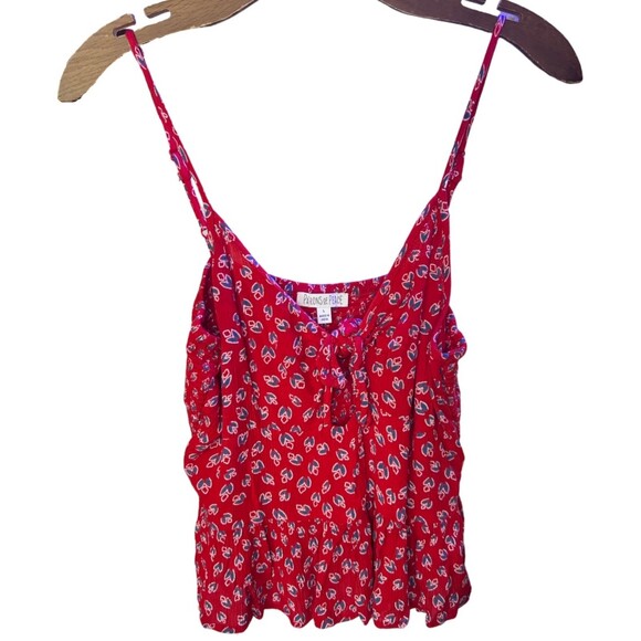 Patrons of Peace Smocked Peek-a-boo Cami Top - L - Picture 1 of 3